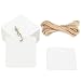 Valentine Tags,100PCS Square Hang Tags with String Kraft Paper Blank Gift Tags with 100 Feet Natural Jute Twine for Arts and Crafts, Wedding Christmas Day
