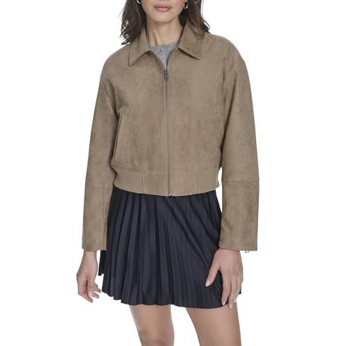 Image of Levi's Women's Faux Leather Bomber With Laydown Collar