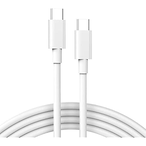 USB C to USB C Cable 60W 6.6ft, USB C Cable, USB to USB c Cable for MacBook Pro, Air 13 in, Samsung, Pixel, Long USB c Cable for New iPad Pro 12.9/11, Air 4/5, Mini 6，All PD Type c Charger Cover