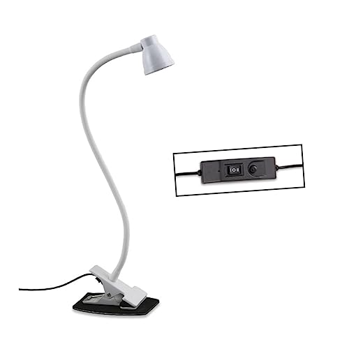 SHINEOFI 3W Escritorio LED Ajustable Con Clip y Cuello De Cisne De Temperatura De Color De Lectura Para Oficina y Estudio USB Recargable Color