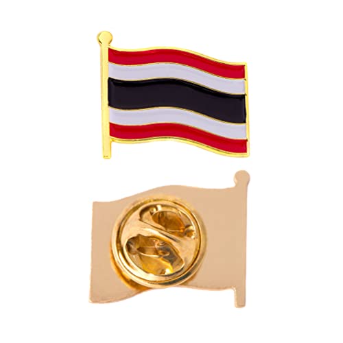 Épinglette en émail drapeau Thaïlande pour homme et femme