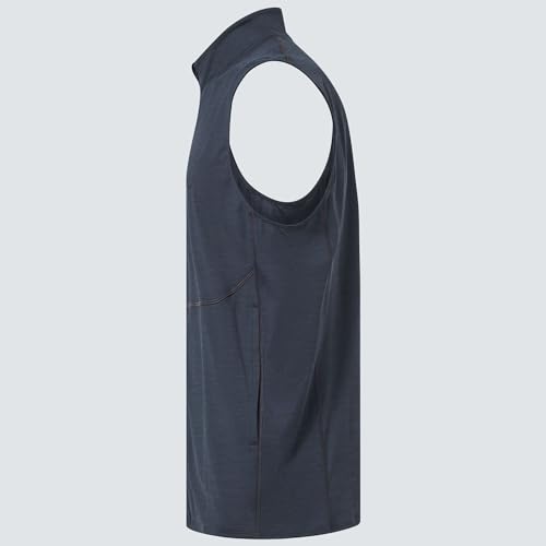 Chaleco Oakley Gravity Range mujer color dark slate hthr talla xs para running y golf 2