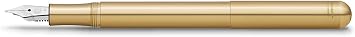 Kaweco LILIPUT Fountain Pen Brass I Premium Brass Fountain Pen for Ink Cartridges I Exclusive Fountain Pen 12.5 cm I Nib B Broad