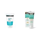 Exfoliante Facial Neutrogena Purified Skin Ácido glicólico 100 g, 1 + Sun fresh Protector Solar Facial Tono Claro Dermcare Niacinamida FPS50+, 40g