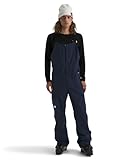 The North Face Men's Freedom Bib - Waterproof Ski & Snowboard Overalls, Non-Insulated, Adjustable Suspenders, Mesh Venting, Summit Navy, X-Large Short