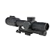 Trijicon VC16-C-1600047 Vcog 1-6x24mm Green Segmented Riflescope, Circle/Crosshair .223/55 Grains Ballistic Reticle with Quick Release Mount, Blk