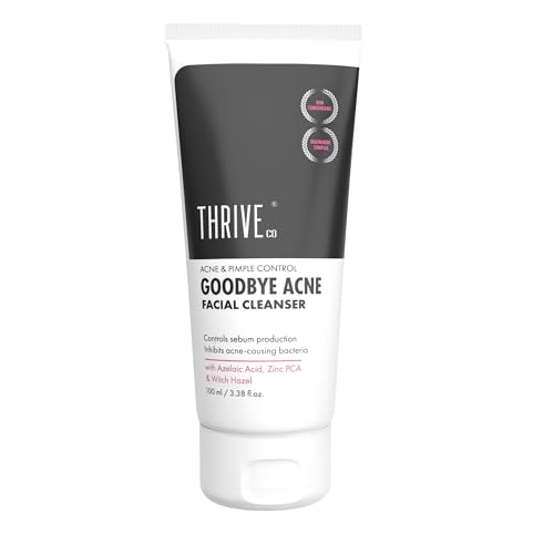 ThriveCo Goodbye Acne™ Face Wash | Reduces Acne-Causing Bacteria & Sebum Production | Men & Women, 100ml ThriveCo Goodbye Acne™ Face Wash | Reduces Acne-Causing Bacteria & Sebum Production | Men & Women, 100ml