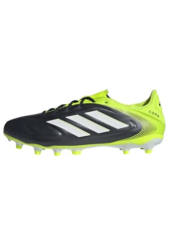 Adidas Unisex Adulto Copa Pure III League Firm Ground/Multi Ground Football Boots, Core Black/Cloud White/Lucid Lemon, 43 1/3 EU