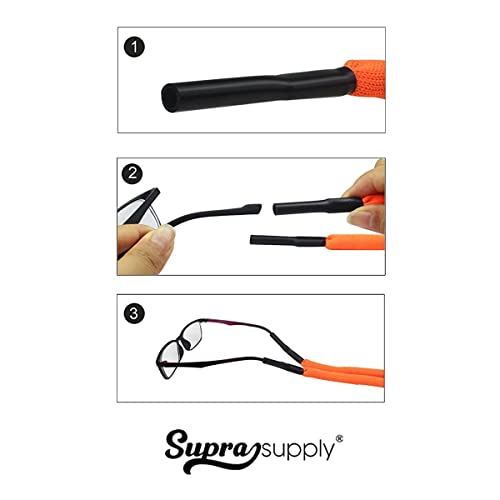 Kit3 Cordão Salva Óculos Flutuante Flutua Importado Aquático cor:Laranja