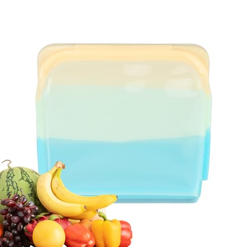 Organizador de comidas: bolsa de almuerzo con cajas, clips de sellos amigables para el refrigerador, guardianes de marinados de bocadillos, recipiente de despensa para almacenamiento transparente a pr