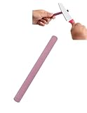 ZLXHDL Keramik Wetzstab, Rubin Stein Keramik-Schleifstab Rund Mit 3000 Körnungen, Polieren Portable wetzstahl für messer profi (100 * 8mm)