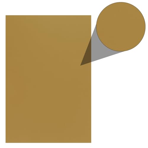 Image of ABS Plastic Sheet 8 x 12 Inch,Flexible Plastic Sheets 1 /12 Inch Thick Thermoplastic Sheet with Leather Texture Yellowish Brown for DIY Crafts Decors 2Pcs