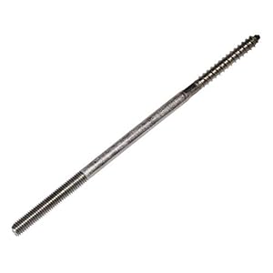 5 stuks stokschroeven roestvrij staal M8 x 160 mm