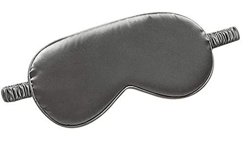 BDSHGRDH Schlafmaske aus Maulbeerseide Grau