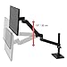 Ergotron – Upgraded LX Pro Premium Monitor Arm, Single Monitor Desk Mount – fits Flat Curved Ultrawide Computer Monitors up to 34 Inches, 4 to 22 lbs, VESA 75x75mm or 100x100mm – Tall Pole, Black