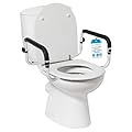BIRDROCK HOME Toilet Seat Safety Rail for Seniors | Handrail Support Safety Frame for Bathroom | Easy Install - Elderly, Handicap, Bariatrics, Medical Disabled | Raised, Elevated, Assistance, Commode
