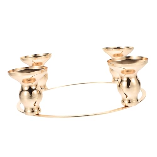 VINTORKY Advent Candle Holder Ring Christmas Candle Ring Decor for Holiday Wreaths Edge Design for Festive Table Centerpiece and Seasonal Decorations