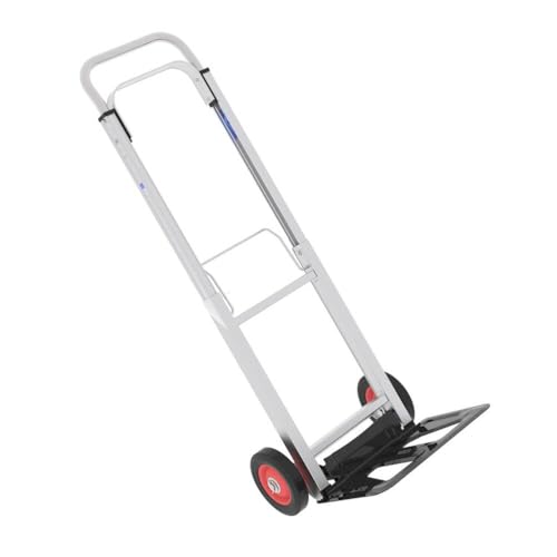 Carretilla plegable de acero para uso pesado con ruedas plegables miniatura 7
