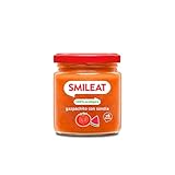 Smileat - Tarrito de Gazpachito con Sandia - Gazpacho para Bebés desde 6 Meses - Verduras y Frutas Ecológicas - con Aceite de Oliva Virgen Extra - sin Sal ni Azúcar Añadido - 190g