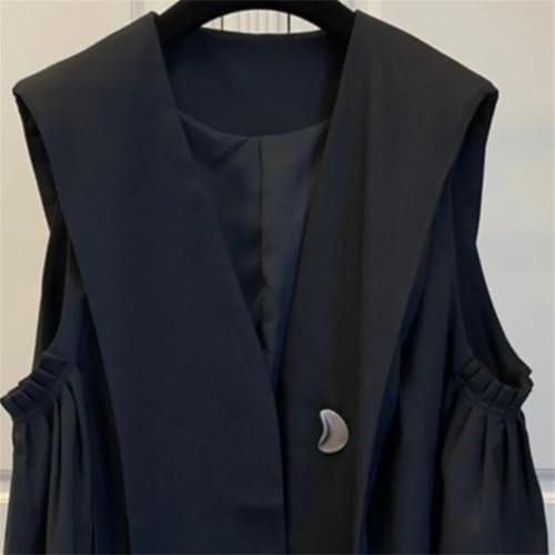 Women's Solid Color Simple Retro V-Neck Casual Vest Brown XL steampunk buy now online