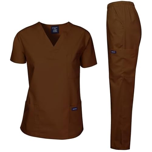 Dagacci Scrubs Medical Uniform Women and Man Scrubs Set Medical Scrubs Top and Pants