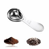 1 Tbsp(30ml) Coffee Scoop,Stainless Steel Measuring Spoons for Coffee,Protein Powder,Sugar,Easy Read Laser Engraved Mark,Short Handle Fits in Container,Rust-Resistant,Drop-Resistant (2T 30ml)