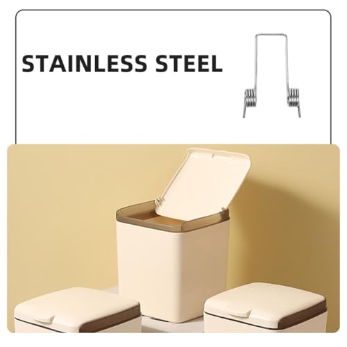 Healvian 10 Stück Torsionsfedern für Mülltonnen, aus Edelstahl, kleine Torsionsfeder für Klappdeckel, robuster und kompatibler Ersatz für die Reparatur von Mülltonnen