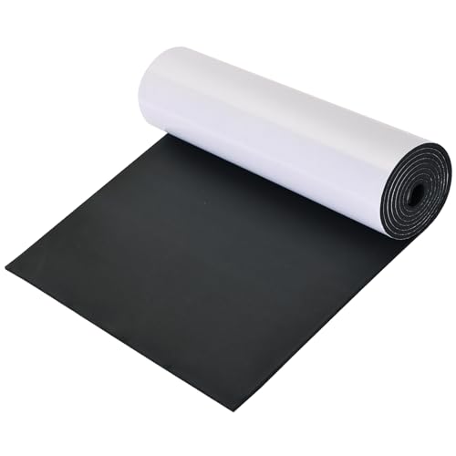 AMGSH 1/8" Thick, 12" x 59" Neoprene Foam Sheet with Adhesive