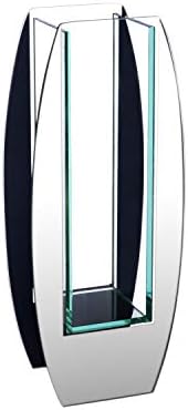 Royal Imports Flower Mirror Glass Vase - Modern Oval, 5"x12" - Decorative Modern Floral Centerpiece Accent for Home Decor Living Room Bathroom, Kitchen, Fireplace, Shelf, Table, Entryway, Wedding
