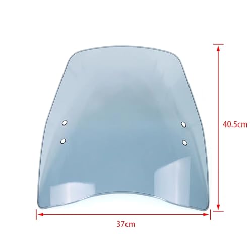 Pare-brise pour Piaggio Fly et Beverly déflecteur de vent gris - 6