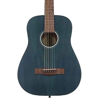 Fender Guitare acoustique à 6 cordes, droite, bleu (0971170187) - Les Beatles, Paul McCartney, John Lennon, RIngo Starr, George Harrison