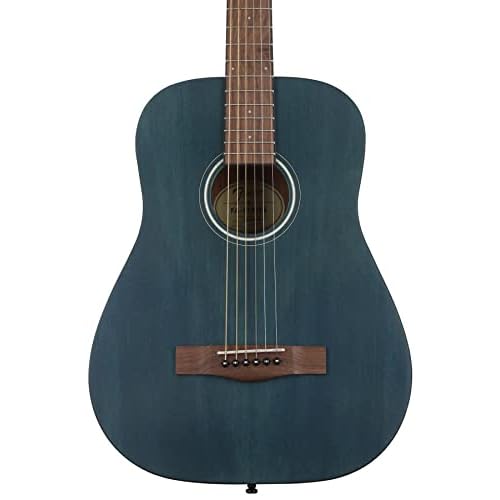 Fender FA-15 3/4 Scale Steel String Acoustic Guitar, with 2-Year Warranty, Blue, with Gig Bag