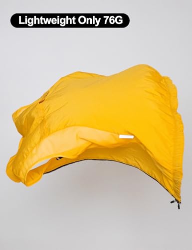 INBIKE Damska kamizelka wiatrówka, ochrona przed promieniowaniem UV, SPF50+, lekka, oddychająca, na rower, do noszenia na co dzień, stylowa, wszechstronna, jednoczęściowa, żółty, M