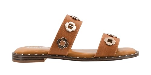 Corkys Footwear Low Tide Double Strap Sandal - Featuring Two Metal-Accented Straps, A Cushioned Insole, Studded Outsole, Easy and Convenient Slip-On design2