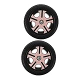 MOTHNUR 2pcs Boy Girl's Tricycle Wheels Easy Installation Wear-Resistant Replacement Scooter Wheels for Boy Girl Hole Diameter Non-Skid Design for Smooth and Stable Rides