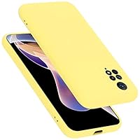 Cadorabo Cover In Silicone TPU Per Xiaomi Redmi Note 10 Pro – Colore Fluid Giallo, Morbida E Antiurto