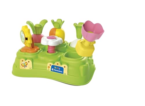 Clementoni Baby Garden, Gioco Educativo 10-36 Mesi, Centro attività per Bambini con 6 Accessori, Sviluppa Manualità, Coordinazione e Percezione Visiva, Made in Italy, Linea Baby, 17645
