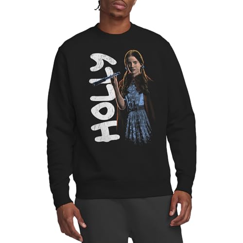 Sweatshirt Stranger Things Holly Neo Homage Noir Unisexe pour Fan de Série