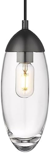 Z-Lite 651P-MB Arden Pendant, 1-Light 60 Watts, Matte Black
