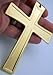 Religious Gifts Gold Tone Pectoral Bishops Clergy Cross on Chain Necklace, 4 1/4 Inch