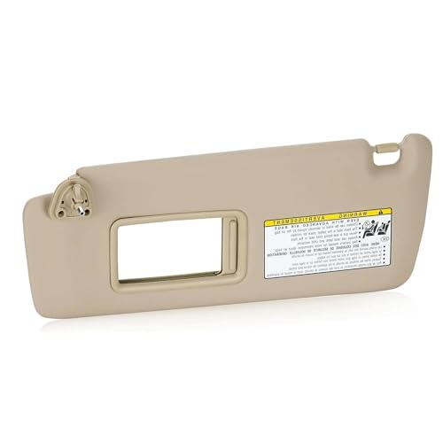 Pare soleil gauche beige 74310-48220-A0 pour Toyota Highlander 2004-2007
