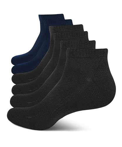 Elina fashion Pairs Mens Ankle Socks Men Pack Of 6 Low Cut Comfort Cushion Casual Socks