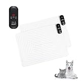 SVD.PET (2-Pack Pet Training Mat with Tester, Pet Shock Pad, Dogs & Cats Electronic Repellent mat for Indoor, 3 Training Modes, 5 Levels, Pet Safe Mode (Black controler 22