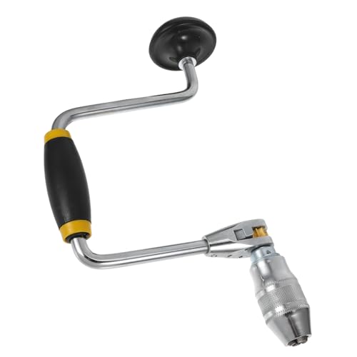 Perceuse à manivelle pour menuisier avec support de mèche portable Ciieeo