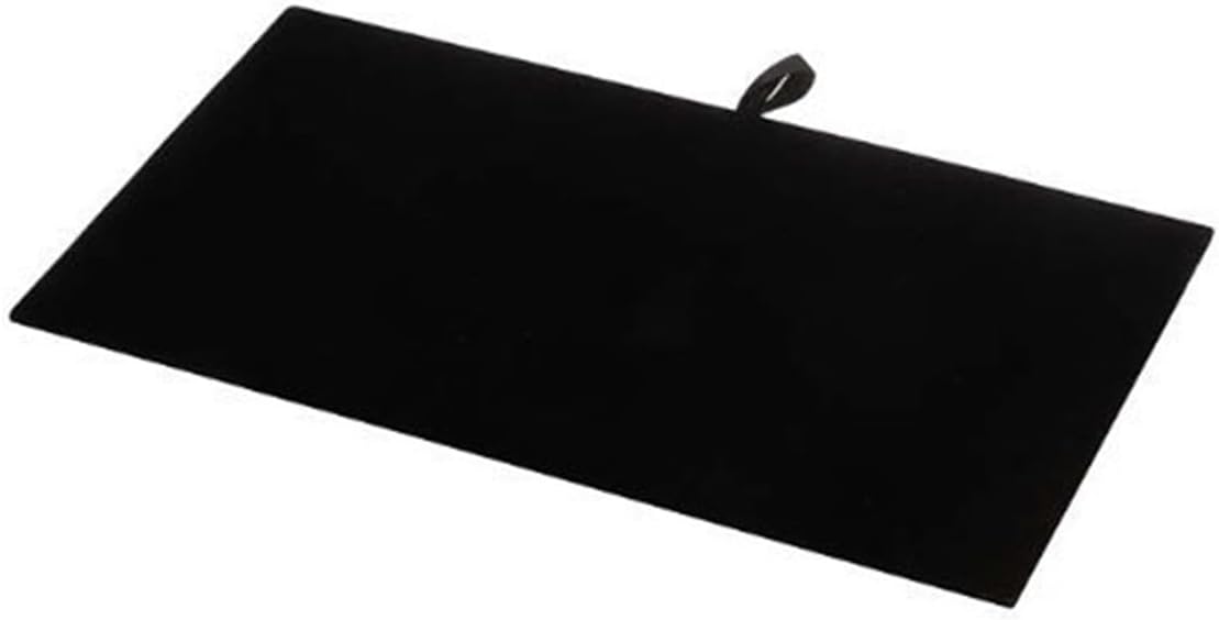 RJ Displays 3 Pack Black Velvet Pad Tray Insert Jewelry Display, Padded Plush Velvet for Chains, Necklaces, Bracelets, Anklets, and Body Jewelry – Fits Standard Trays, 14 1/8" x 8 1/4" Inches