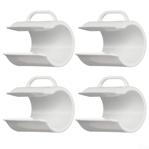 Besshepplo 9-100-1018 - Collar de repuesto para Polaris 180 280 360 380 de alta dureza ABS de gestión de desechos de alta dureza, accesorio blanco fácil de instalar (4 piezas)