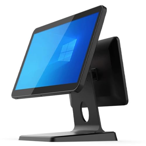 15,6” + 11,6” kassa met dubbel scherm, slim kassasysteem (POS) 8+128GB | 8 GB RAM, 64/128 GB SSD, met instelbare schermhoek; kassasysteem voor horeca, supermarkten en detailhandel