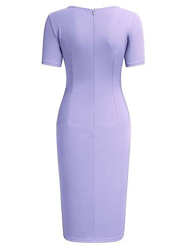 Image of AISIZE Women's 50s Vintage Ruffle Peplum Cocktail Pencil Knee Dress