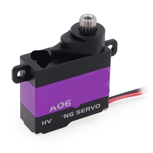Micro-servomoteur d'aile A06CHR à engrenage métallique et couple 3 kg