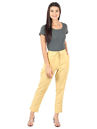 Image of Muffly Women's Cotton Flex Solid Straight Trouser